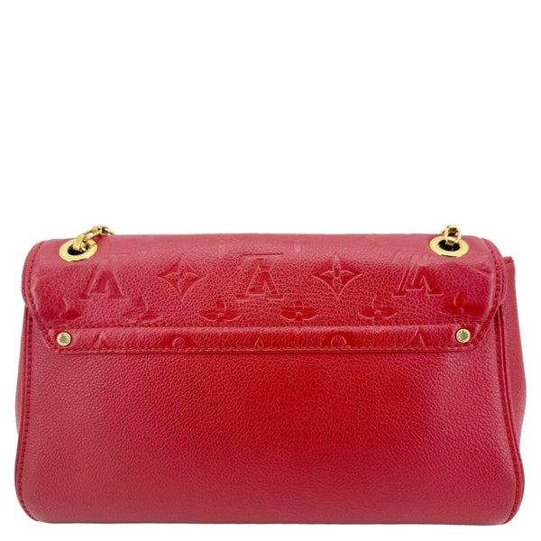 LOUIS VUITTON Saint Germain PM Monogram Empreinte Leather Shoulder Bag Red