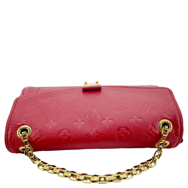 LOUIS VUITTON Saint Germain PM Monogram Empreinte Leather Shoulder Bag Red