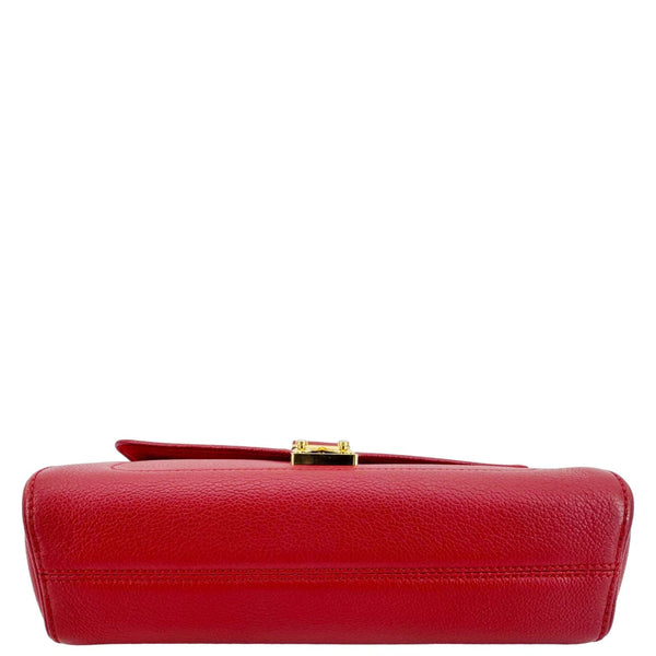 LOUIS VUITTON Saint Germain PM Monogram Empreinte Leather Shoulder Bag Red