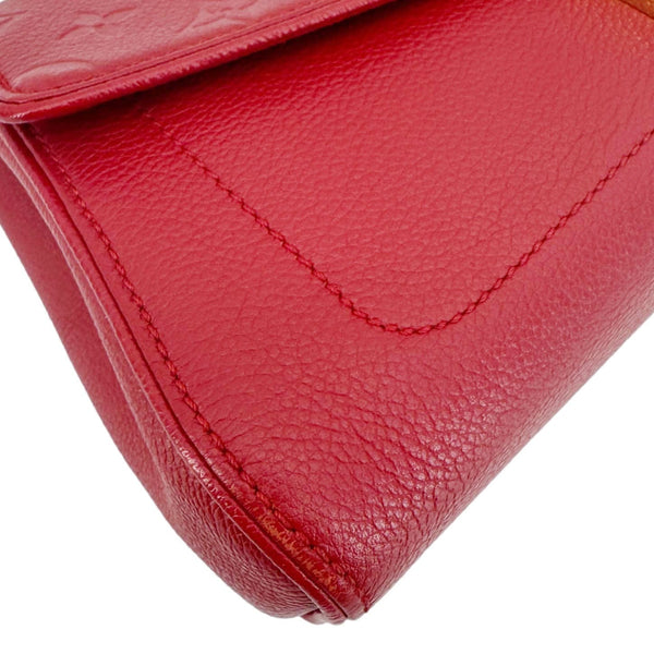 LOUIS VUITTON Saint Germain PM Monogram Empreinte Leather Shoulder Bag Red
