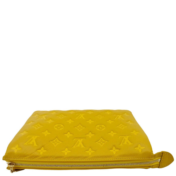 LOUIS VUITTON Coussin Monogram Embossed Leather Crossbody Bag Yellow