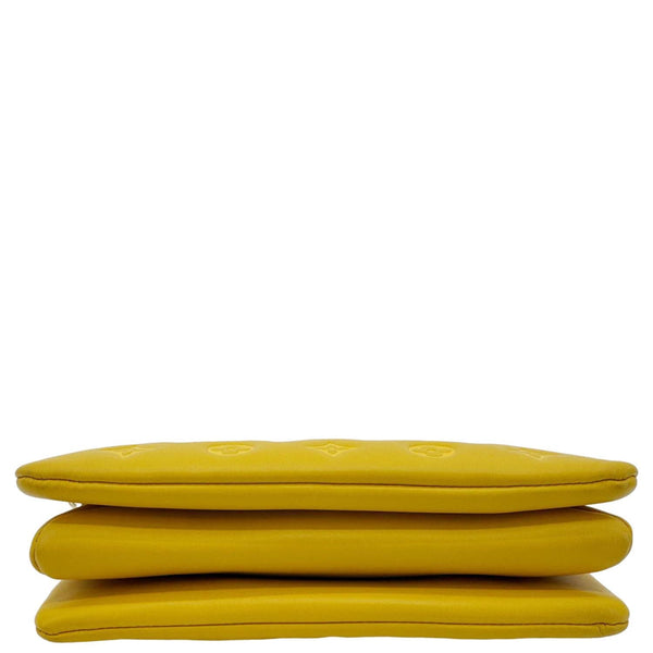 LOUIS VUITTON Coussin Monogram Embossed Leather Crossbody Bag Yellow