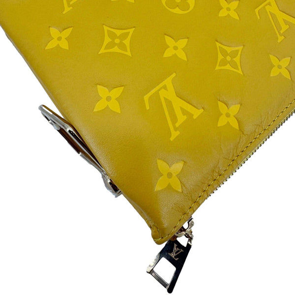 LOUIS VUITTON Coussin Monogram Embossed Leather Crossbody Bag Yellow
