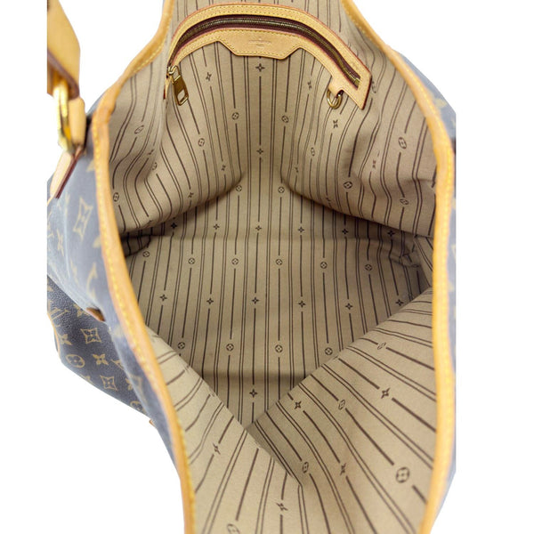 LOUIS VUITTON Delightful GM Monogram Canvas Hobo Bag Brown
