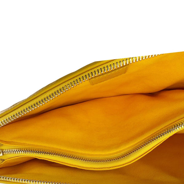 LOUIS VUITTON Coussin Monogram Embossed Leather Crossbody Bag Yellow
