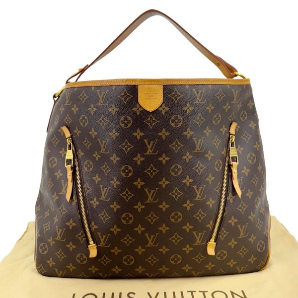LOUIS VUITTON Delightful GM Monogram Canvas Hobo Bag Brown