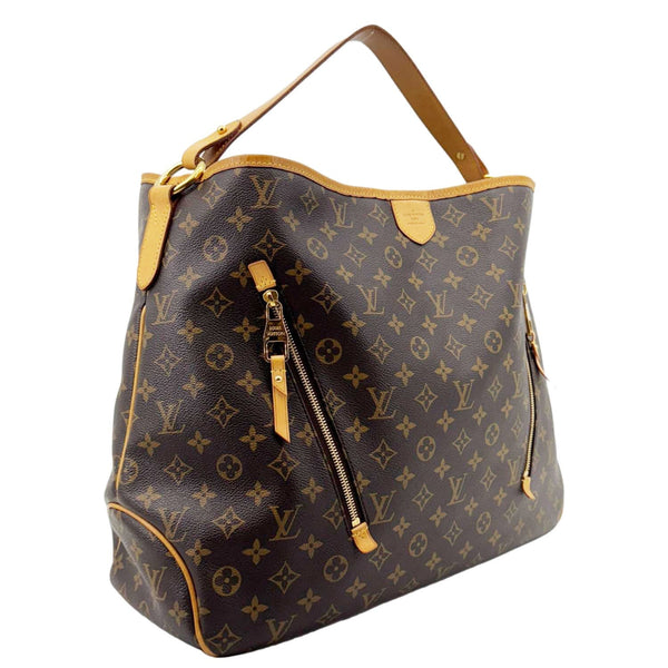 LOUIS VUITTON Delightful GM Monogram Canvas Hobo Bag Brown