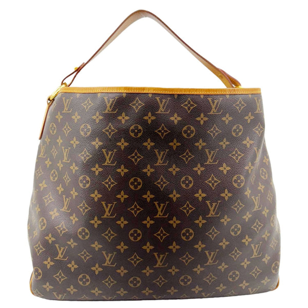 LOUIS VUITTON Delightful GM Monogram Canvas Hobo Bag Brown