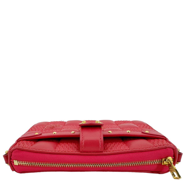 LOUIS VUITTON Troca PM Damier Lambskin Leather Shoulder Bag Pink