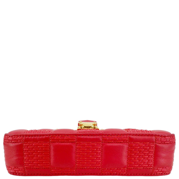 LOUIS VUITTON Troca PM Damier Lambskin Leather Shoulder Bag Pink