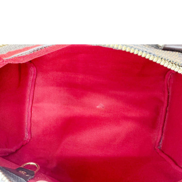 LOUIS VUITTON Speedy 30 Damier Ebene Satchel Bag Brown