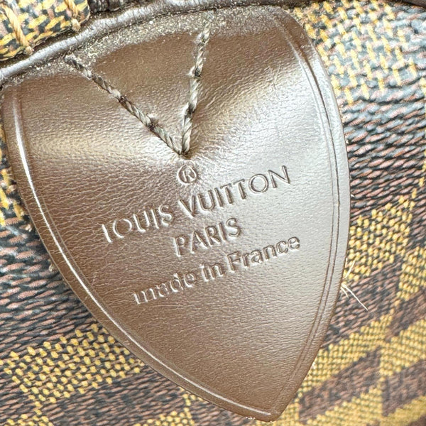 LOUIS VUITTON Speedy 30 Damier Ebene Satchel Bag Brown