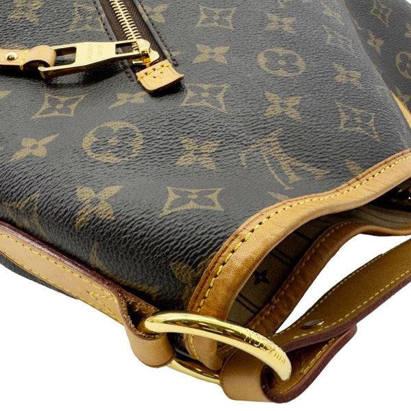 LOUIS VUITTON Delightful GM Monogram Canvas Hobo Bag Brown