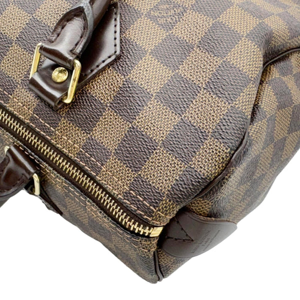 LOUIS VUITTON Speedy 30 Damier Ebene Satchel Bag Brown