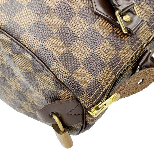 LOUIS VUITTON Speedy 30 Damier Ebene Satchel Bag Brown