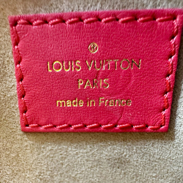 LOUIS VUITTON Troca PM Damier Lambskin Leather Shoulder Bag Pink