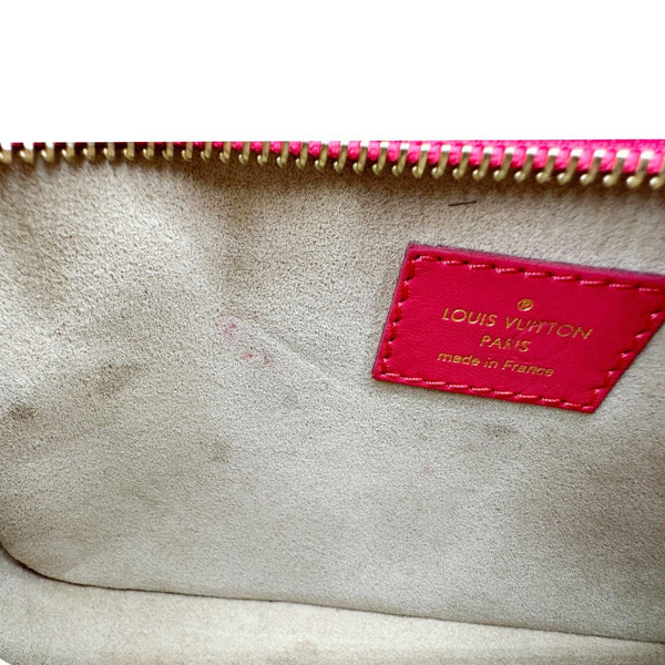 LOUIS VUITTON Troca PM Damier Lambskin Leather Shoulder Bag Pink