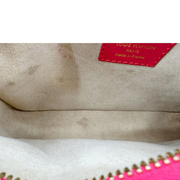 LOUIS VUITTON Troca PM Damier Lambskin Leather Shoulder Bag Pink