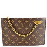 Louis Vuitton Legacy Brown Monogram Canvas Chain Clutch