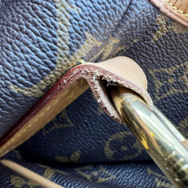 LOUIS VUITTON Delightful GM Monogram Canvas Hobo Bag Brown