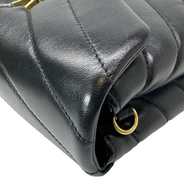 YVES SAINT LAURENT Loulou Toy Calfskin Leather Crossbody Bag Black
