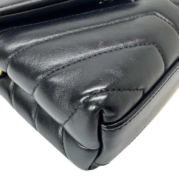 YVES SAINT LAURENT Loulou Toy Calfskin Leather Crossbody Bag Black