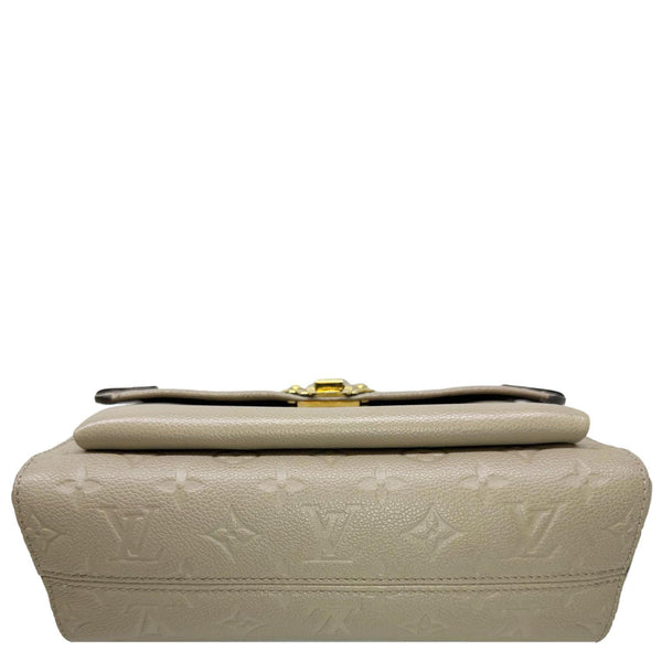 LOUIS VUITTON Vavin PM Monogram Empreinte Leather Shoulder Bag Beige