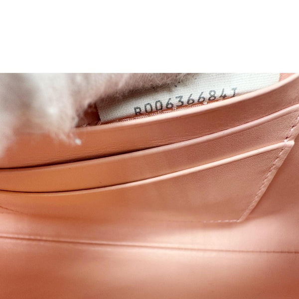 BOTTEGA VENETA Andiamo Woven Leather Clutch Rose