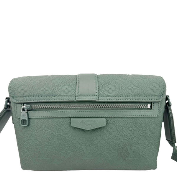 LOUIS VUITTON S-Cape Taurillon Monogram Embossed Leather Messenger Bag Green