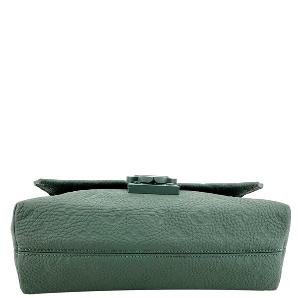 LOUIS VUITTON S-Cape Taurillon Monogram Embossed Leather Messenger Bag Green