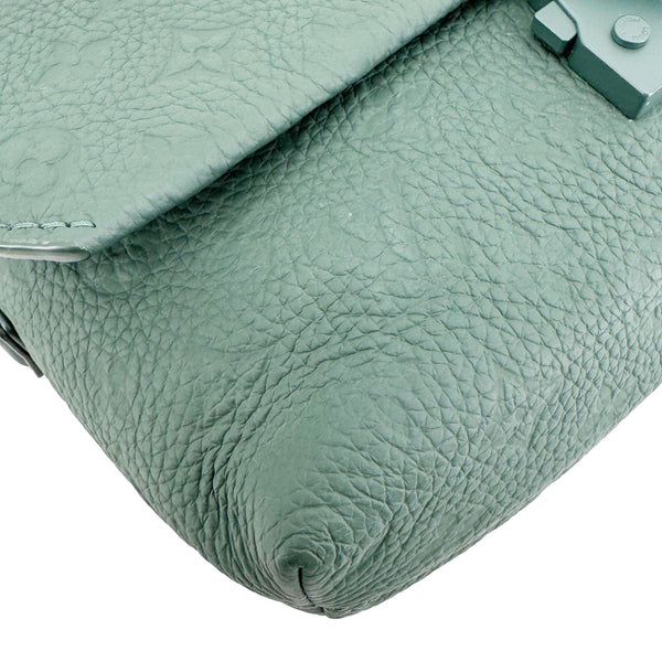 LOUIS VUITTON S-Cape Taurillon Monogram Embossed Leather Messenger Bag Green