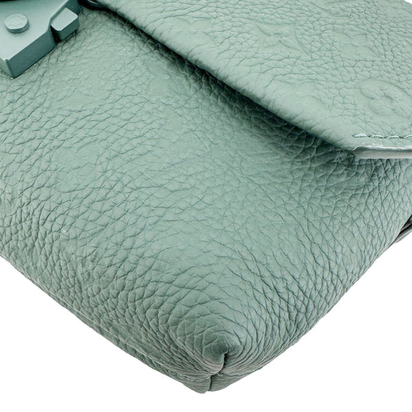 LOUIS VUITTON S-Cape Taurillon Monogram Embossed Leather Messenger Bag Green