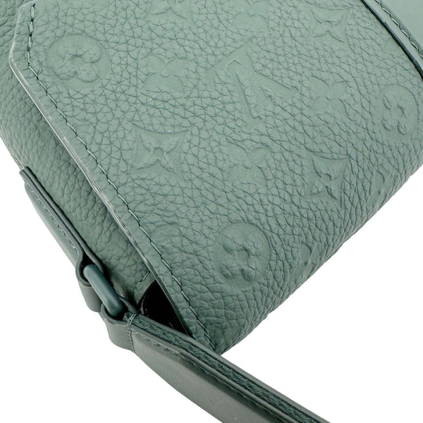 LOUIS VUITTON S-Cape Taurillon Monogram Embossed Leather Messenger Bag Green