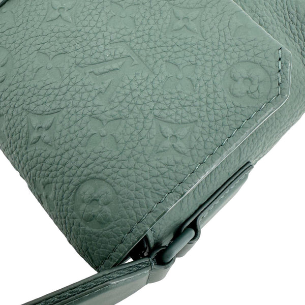 LOUIS VUITTON S-Cape Taurillon Monogram Embossed Leather Messenger Bag Green