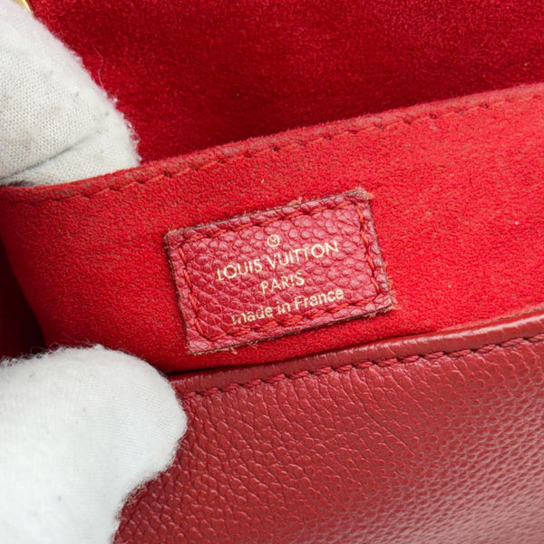 LOUIS VUITTON Saint Germain Monogram Empreinte Leather Crossbody Bag Red