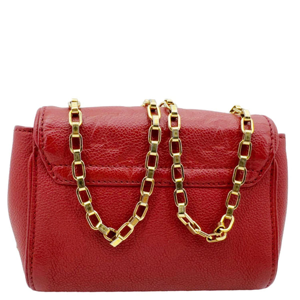 LOUIS VUITTON Saint Germain Monogram Empreinte Leather Crossbody Bag Red