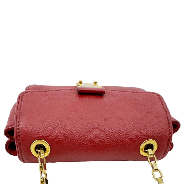 LOUIS VUITTON Saint Germain Monogram Empreinte Leather Crossbody Bag Red
