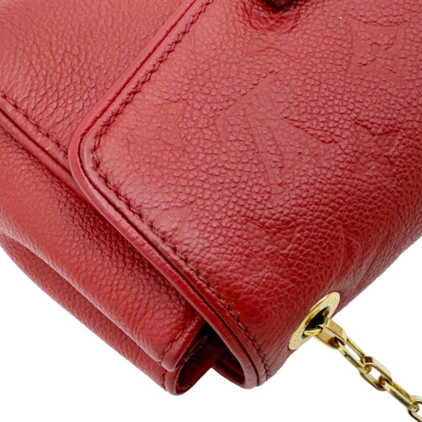 LOUIS VUITTON Saint Germain Monogram Empreinte Leather Crossbody Bag Red