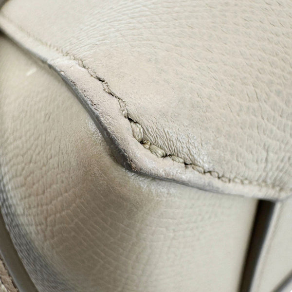 CELINE Mini Belt Grained Calfskin Leather Shoulder Bag Beige