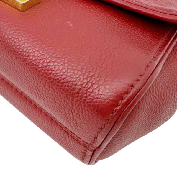 LOUIS VUITTON Saint Germain Monogram Empreinte Leather Crossbody Bag Red