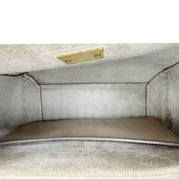 CELINE Mini Belt Grained Calfskin Leather Shoulder Bag Beige