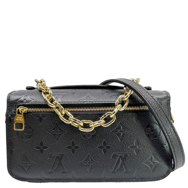 LOUIS VUITTON Metis East West Pochette Empreinte Leather Crossbody Bag Black