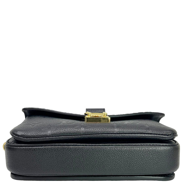 LOUIS VUITTON Metis East West Pochette Empreinte Leather Crossbody Bag Black