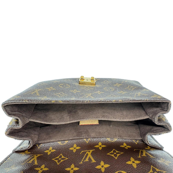LOUIS VUITTON Metis Pochette Monogram Canvas Crossbody Bag Brown
