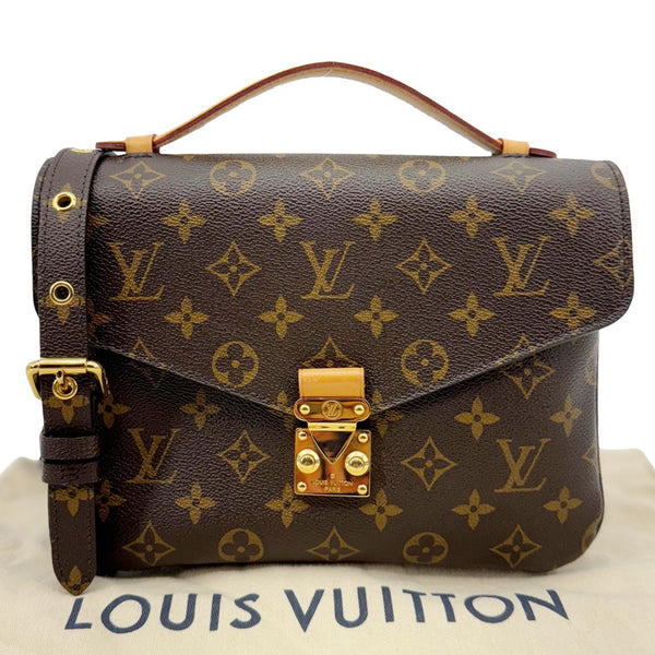 LOUIS VUITTON Metis Pochette Monogram Canvas Crossbody Bag Brown