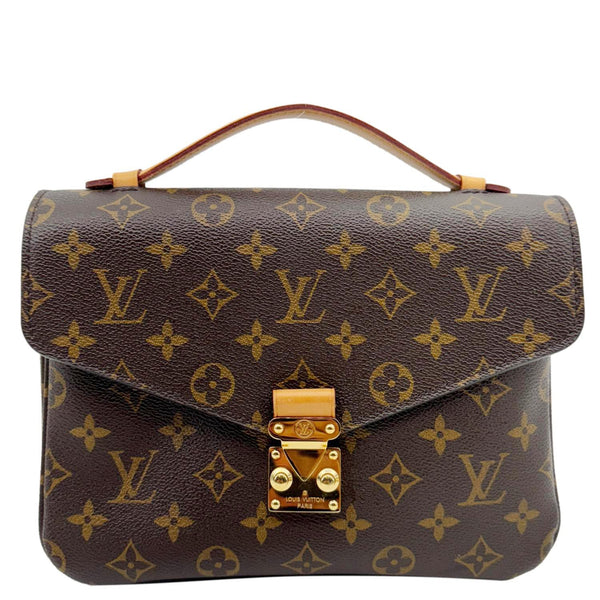 LOUIS VUITTON Metis Pochette Monogram Canvas Crossbody Bag Brown