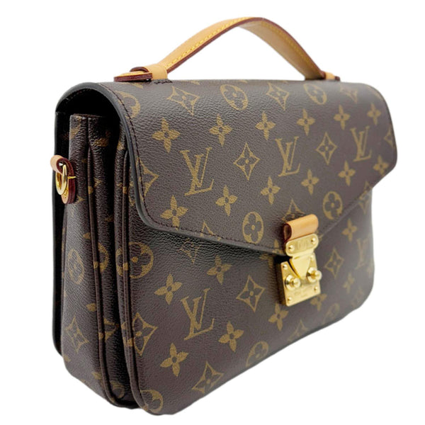 LOUIS VUITTON Metis Pochette Monogram Canvas Crossbody Bag Brown