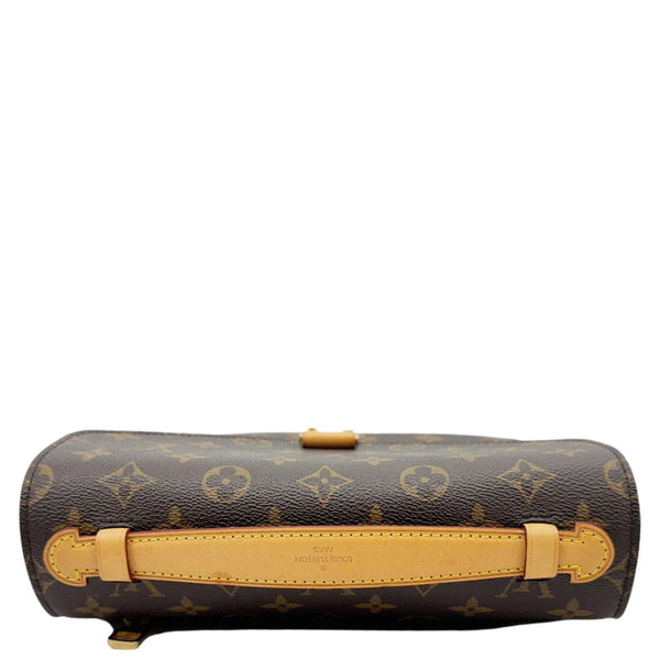 LOUIS VUITTON Metis Pochette Monogram Canvas Crossbody Bag Brown