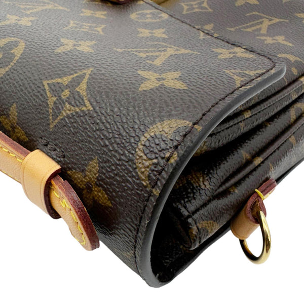 LOUIS VUITTON Metis Pochette Monogram Canvas Crossbody Bag Brown