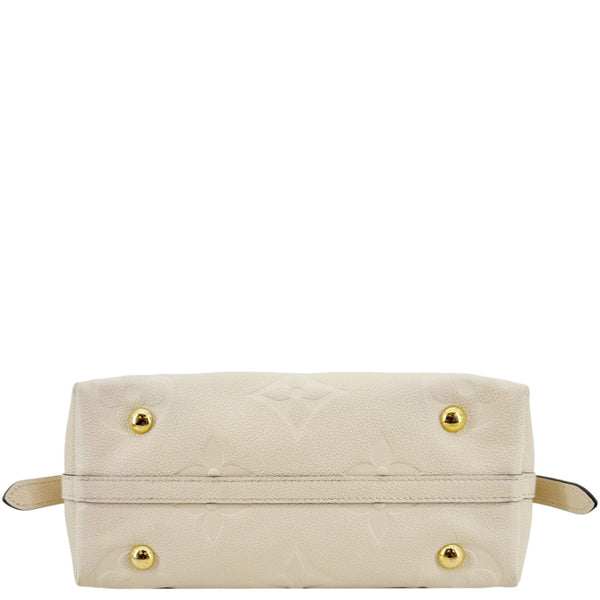 LOUIS VUITTON Carryall PM Monogram Empreinte Leather Shoulder Bag Off White